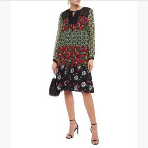 Anna Sui • Floral Print Georgette Dress
